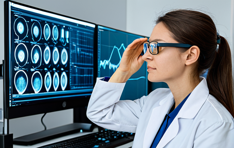 A professional female researcher in a modern, clean neuromarketing laboratory, fully clothed in a crisp lab coat over modest business casual attire. She is observing a monitor displaying brainwave patterns (EEG data) and eye-tracking visualizations. In the foreground, a male subject, fully clothed and looking calm, sits wearing a sleek, non-intrusive EEG headset and eye-tracking glasses. The lab is illuminated by soft, professional lighting, with advanced scientific equipment and computer screens showing complex data. The atmosphere conveys focused innovation and scientific inquiry. safe for work, appropriate content, fully clothed, professional, perfect anatomy, correct proportions, natural pose, well-formed hands, proper finger count, natural body proportions, high-quality professional photography, detailed, clean composition.