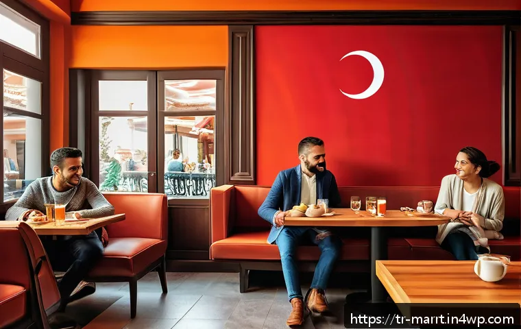 뉴로마케팅 기법을 통한 브랜드 상징성 강화 - A vibrant marketing campaign scene showing a diverse group of Turkish consumers emotionally connecti...