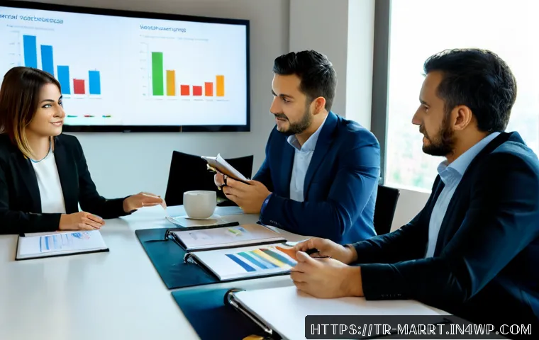 Home 17 뉴로마케팅 기법으로 마케팅 캠페인 성공하기 - Photorealistic marketing strategy meeting in a modern Istanbul office, diverse Turkish team studying...
